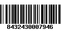 Código de Barras 8432430007946