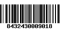 Código de Barras 8432430009018