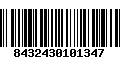 Código de Barras 8432430101347