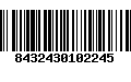 Código de Barras 8432430102245