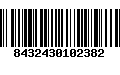 Código de Barras 8432430102382