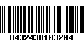 Código de Barras 8432430103204