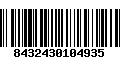 Código de Barras 8432430104935