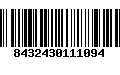 Código de Barras 8432430111094