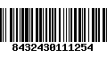 Código de Barras 8432430111254