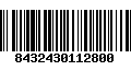 Código de Barras 8432430112800