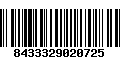 Código de Barras 8433329020725