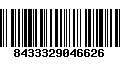 Código de Barras 8433329046626