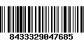 Código de Barras 8433329047685