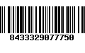 Código de Barras 8433329077750