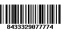 Código de Barras 8433329077774