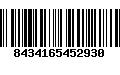 Código de Barras 8434165452930