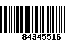 Código de Barras 84345516