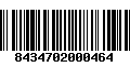 Código de Barras 8434702000464