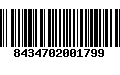 Código de Barras 8434702001799