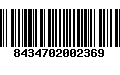 Código de Barras 8434702002369