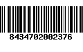 Código de Barras 8434702002376