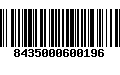 Código de Barras 8435000600196