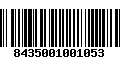 Código de Barras 8435001001053