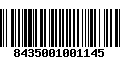 Código de Barras 8435001001145