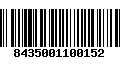 Código de Barras 8435001100152