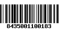 Código de Barras 8435001100183