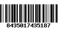 Código de Barras 8435017435187