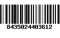 Código de Barras 8435024403612