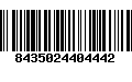 Código de Barras 8435024404442