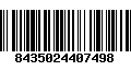 Código de Barras 8435024407498