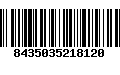 Código de Barras 8435035218120