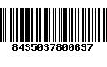 Código de Barras 8435037800637