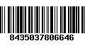 Código de Barras 8435037806646