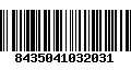 Código de Barras 8435041032031