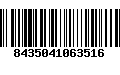Código de Barras 8435041063516