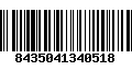 Código de Barras 8435041340518