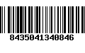 Código de Barras 8435041340846