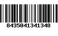 Código de Barras 8435041341348