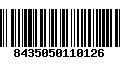 Código de Barras 8435050110126