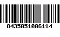 Código de Barras 8435051006114