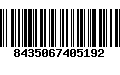 Código de Barras 8435067405192