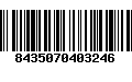 Código de Barras 8435070403246