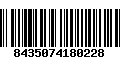 Código de Barras 8435074180228