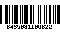 Código de Barras 8435081100622