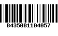 Código de Barras 8435081104057