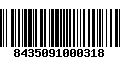 Código de Barras 8435091000318