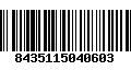 Código de Barras 8435115040603