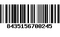 Código de Barras 8435156700245