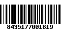 Código de Barras 8435177001819