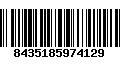 Código de Barras 8435185974129